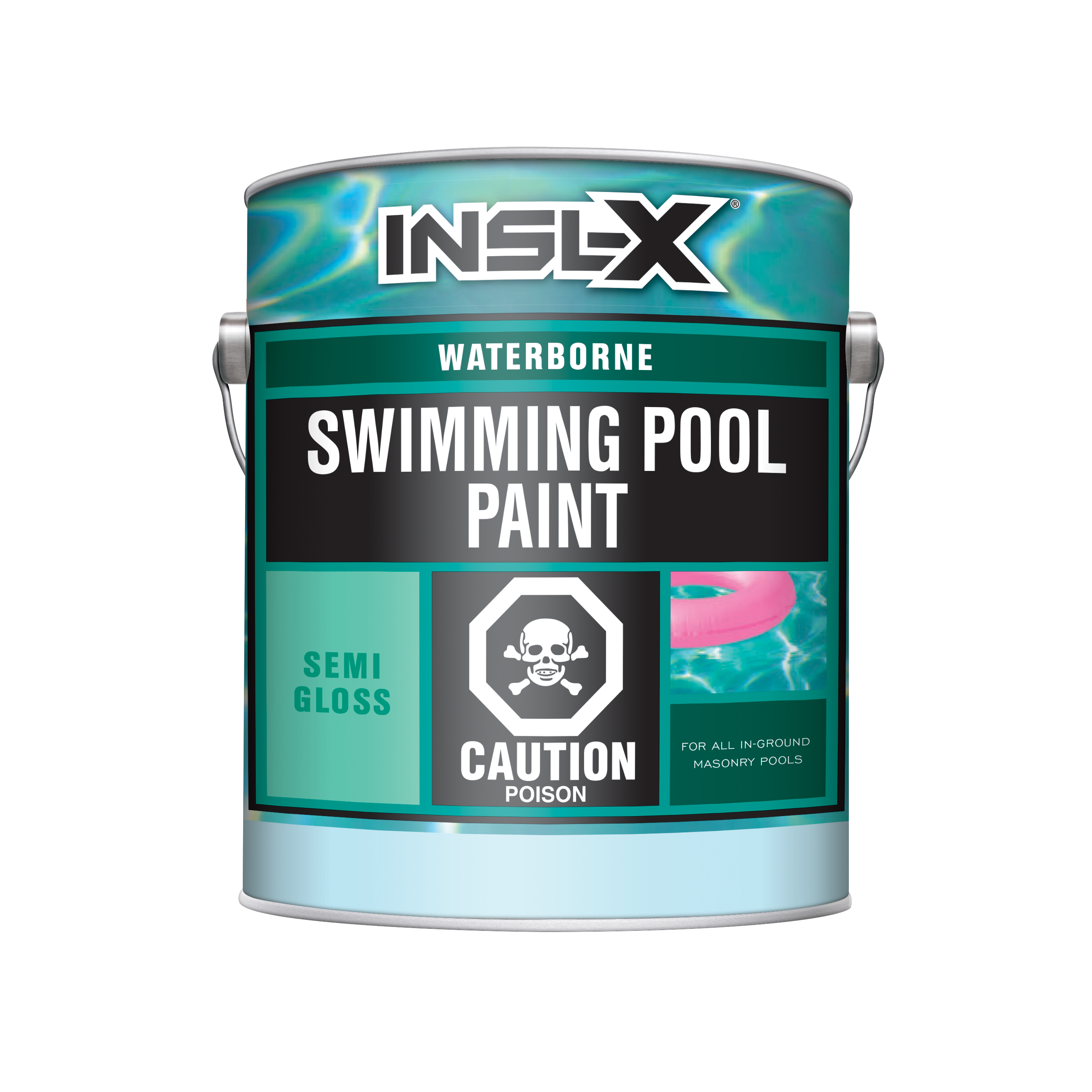 INSL-X Waterborne Swimming Pool Paint - WR Semi-Gloss 3.79L - The Paint People