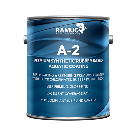Ramuc Type A-2 Premium Synthetic Rubber Based Swimming Pool Paint, Gloss Finish, 3.79L - The Paint People