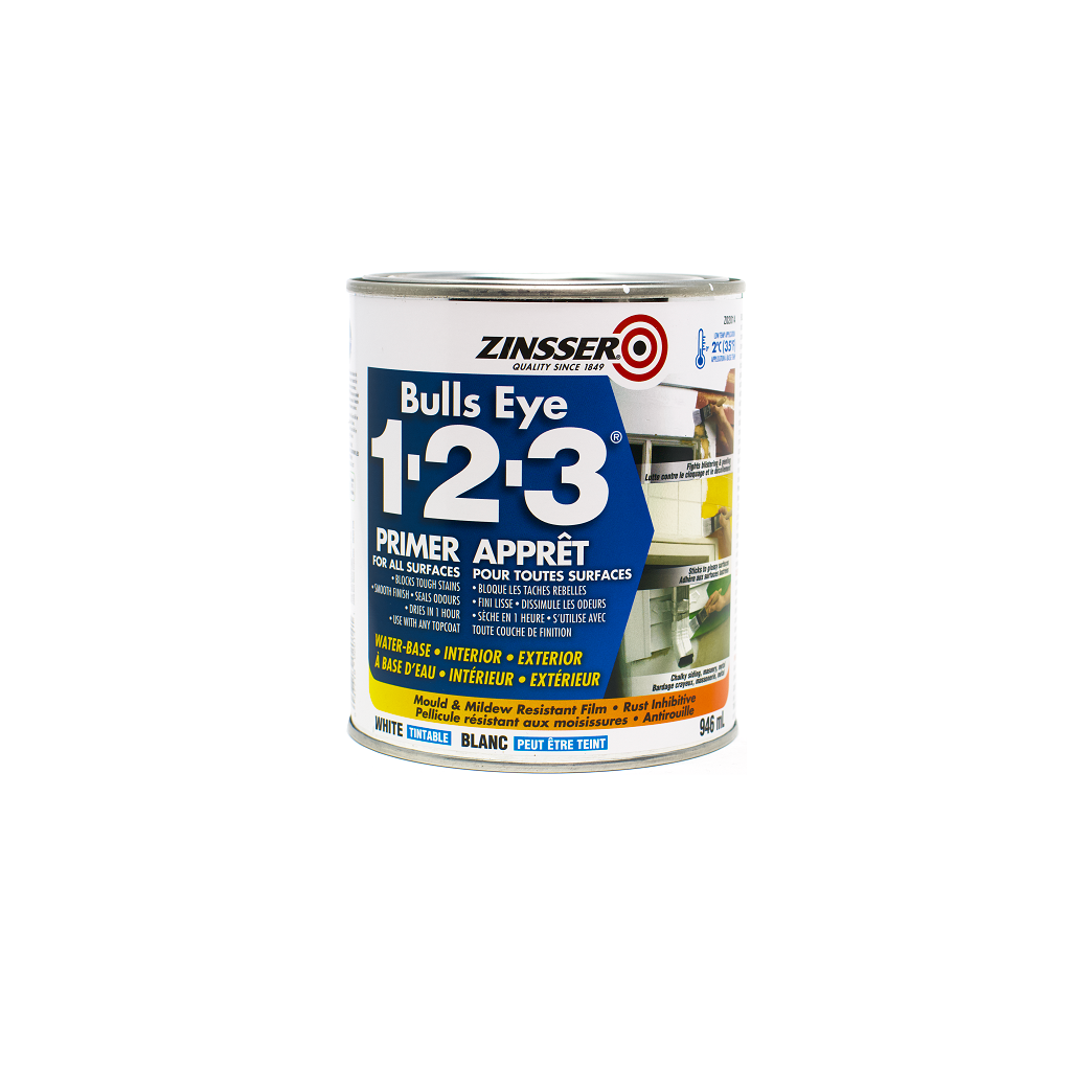 ZINSSER Bulls Eye 123® WaterBase Primer The Paint People