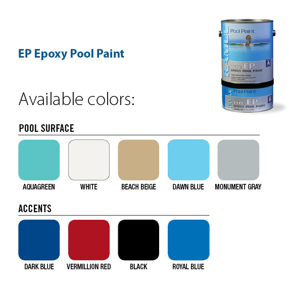 Ramuc EP Epoxy Pool Paint Old Color Chart - The Paint People