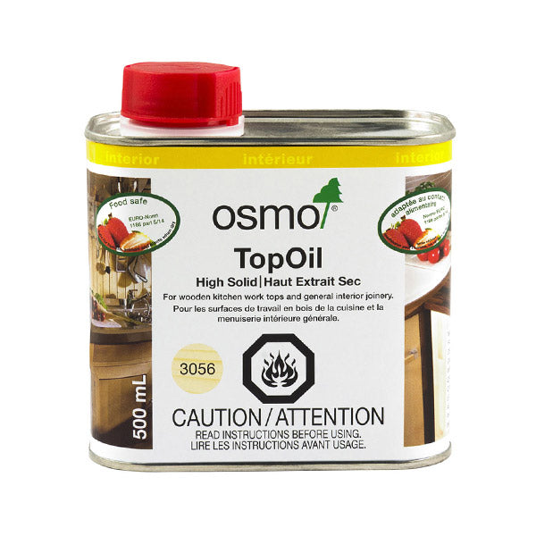 Osmo Top Oil 3056 Clear High Solid 500ml Food Safe - The Paint People
